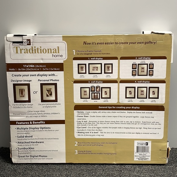 ImagineIt Black Traditional Home 11x14 in. Photo Frame - Picture 2 of 5